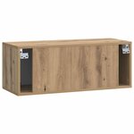 vidaXL Meuble TV mural 78 5 x 31 x 30 cm Chêne artisanal