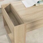 vidaXL Table basse Chêne Sonoma 110 x 50 x 41 cm Bois d'ingénierie