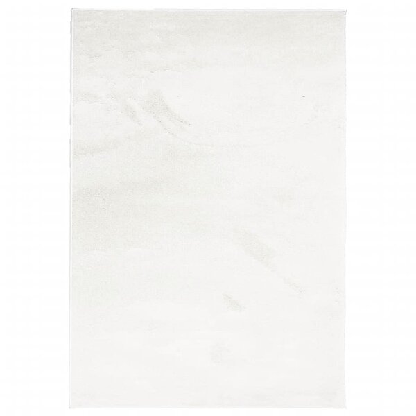 vidaXL Tapis OVIEDO à poils courts crème 160x230 cm