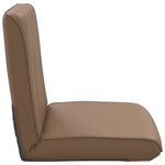 vidaXL Fauteuil de sol ajustable Cappuccino Simili cuir
