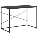 vidaXL Bureau d'ordinateur Noir 110x60x70 cm Bois d'ingénierie