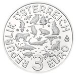 Pièce de monnaie 3 euro Autriche 2018 – Requin