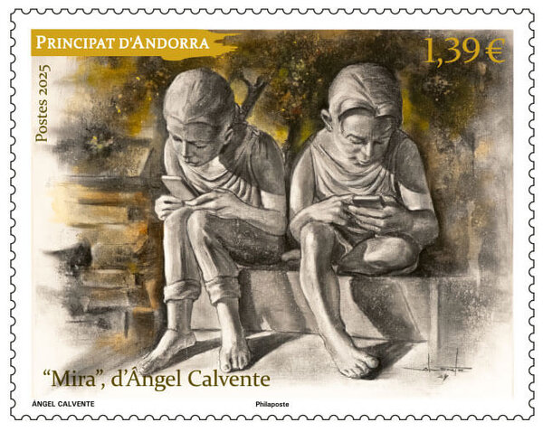 Timbre Andorre - "Mira", d'Angel Calvente