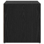 vidaXL Meuble TV 2 Pièces Noir 37 x 35 x 37 cm Bois d'ingénierie