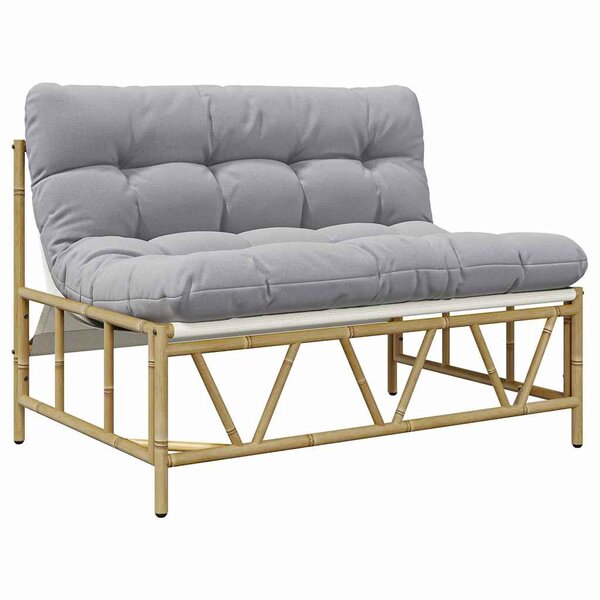 vidaXL Banc de jardin Gris clair 110 x 75 x 71 cm Acier