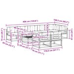 vidaXL Ensemble de canapés d'extérieur 9 Pièces Naturel et Anthracite