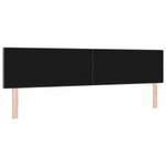 vidaXL Tête de Lit LED avec des lumières à LED Gris foncé 200 cm tissu