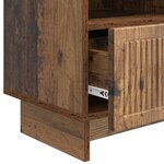 vidaXL Meuble TV Bois ancien 102 x 34 5 x 50 cm Bois d'ingénierie