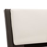 vidaXL Cadre de lit avec LED sans matelas Gris et blanc 120 x 190 cm