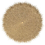 vidaXL Parasol en bambou avec toit en feuille de bananier 270 cm