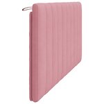 vidaXL Coussin de tête de lit rose 180 cm velours