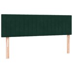 vidaXL Sommier à lattes de lit et matelas vert foncé 160x220cm velours