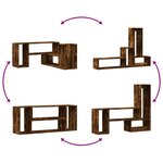 vidaXL Meubles TV 2 Pièces chêne fumé 100x30x50 cm bois d'ingénierie