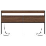 vidaXL Tête de lit de rangement Chêne marron 180 cm Bois d'ingénierie