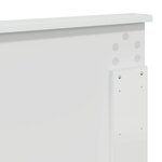 vidaXL Tête de lit Blanc brillant 120 cm Bois d'ingénierie