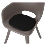 Madison Coussins de siège Panama lot de 2 39x36 cm Noir