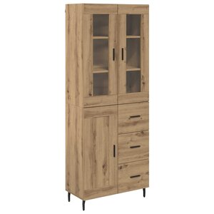 vidaXL Haut Armoire 2 Pièces Chêne artisanal Bois d'ingénierie