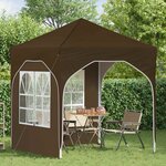 vidaXL Tente de fête pop-up 192 x 192 x 245 cm Taupe