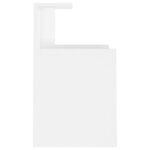 vidaXL Tables de chevet 2 Pièces Blanc 40x35x60 cm Aggloméré