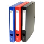 Boite De Classement À Pression Dos 80mm Polypropylène 7/10e Opaque - A4 - Noir - X 10 - Exacompta