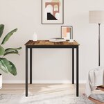 vidaXL Table de salle à manger / Table de repas Bois d'ingénierie