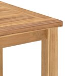vidaXL Table basse Marron 110 x 110 x 45 cm Bois de teck massif