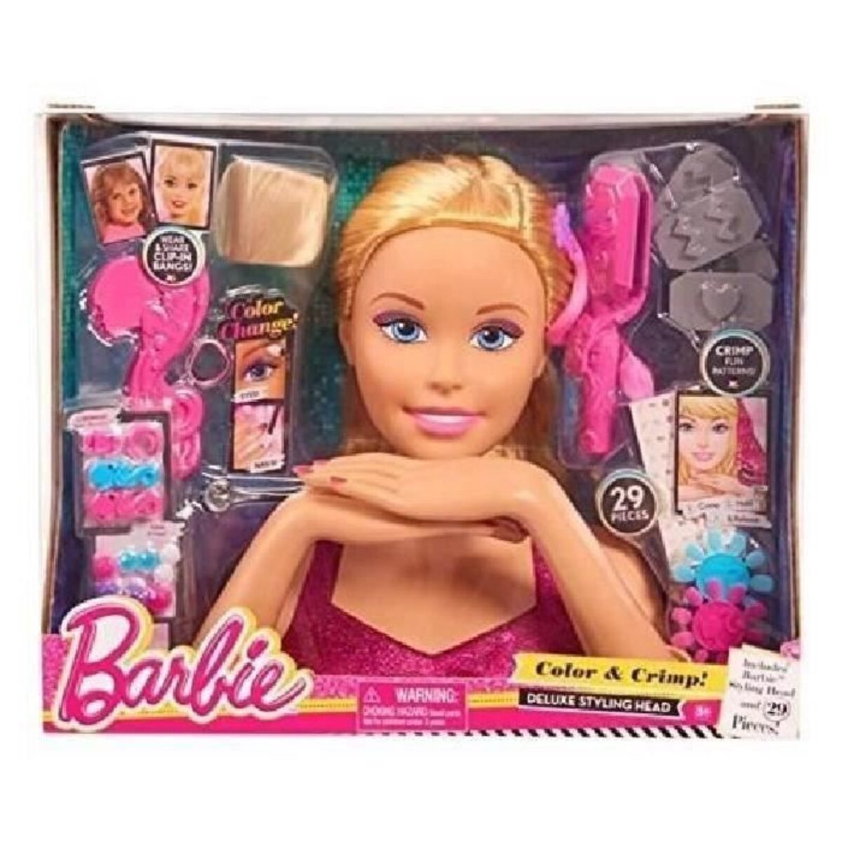 Tete a coiffer sales barbie de luxe