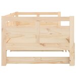vidaXL Lit coulissant Bois de pin solide 2x(90x200) cm
