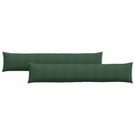 vidaXL Coussins de canapé 2 Pièces Vert foncé 200 x 40 cm