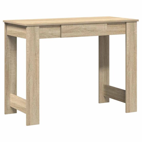 vidaXL Bureau chêne sonoma 100x45x75 cm bois d'ingénierie