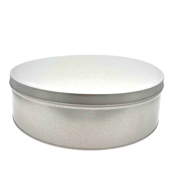 Boîte ronde à gateaux en fer blanc verni  diamètre 24 cm hauteur 7 cm