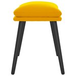 vidaXL Repose-pied Jaune moutarde 45x29 5x35 cm Velours