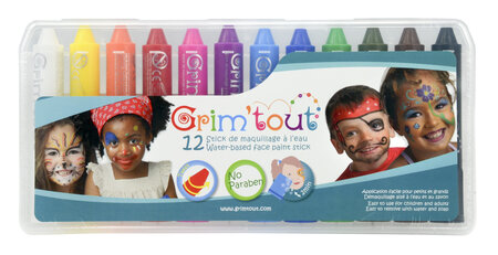Crayons de maquillage enfant 12 sticks