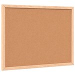 vidaXL Tableau blanc magnétique avec cadre bois de pin massif 40x30 cm