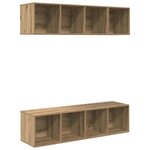 vidaXL Ensemble de meubles TV 3 Pièces chêne artisanal Bois d'ingénierie