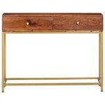 vidaXL Table console 100x35x76 cm Bois d'acacia massif