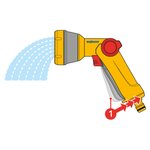 Hozelock Pistolet de pulvérisation Multi Spray Soft Touch