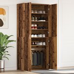 vidaXL Cabinet à Chaussures Bois Ancien 80x39x180 cm Bois d'Ingénierie