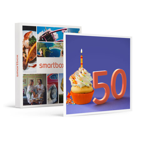 SMARTBOX - Coffret Cadeau Joyeux anniversaire ! Pour les 50 ans d'un homme -  Multi-thèmes