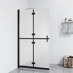 vidaXL Paroi de douche pliable Verre ESG dépoli 110x190 cm