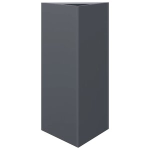 vidaXL Jardinière anthracite triangulaire 40x34 5x70 cm acier