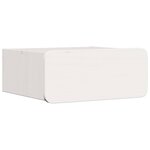 vidaXL Table de chevet avec tiroir 2 Pièces Blanc 39 x 34 x 16 5 cm