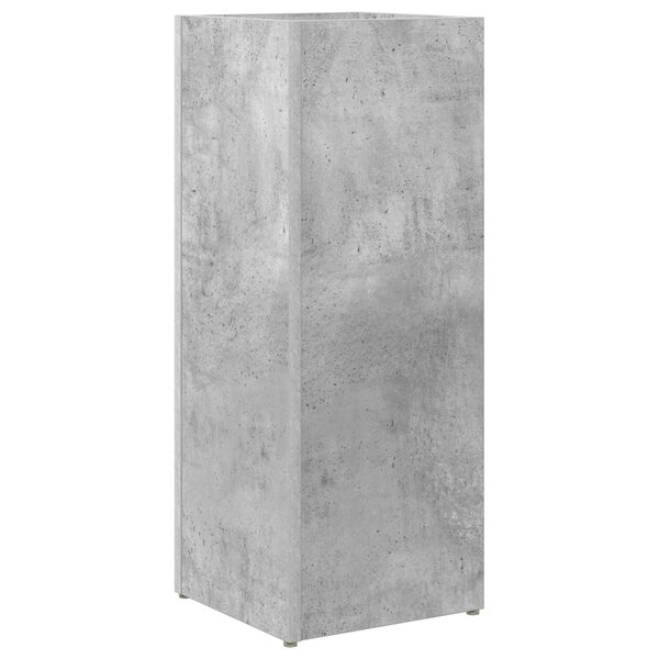 vidaXL Porte-parapluie Gris béton 25 x 24 5 x 64 cm Bois d'ingénierie