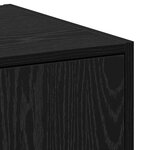 vidaXL Cabinet de Pharmacie Chêne noir 30 x 41 x 118 cm