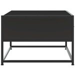 vidaXL Table basse noir 100x50x35 cm bois d'ingénierie et métal