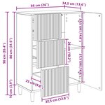 vidaXL Buffet Chêne Sonoma 66 x 34 5 x 90 cm Bois d'ingénierie