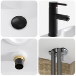 vidaXL Meuble de lavabo mural Chêne Sonoma 49 x 41 x 63 cm