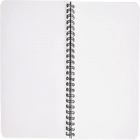 RHODIA Cahier à spirale Note Book, A5, ligné, noir