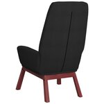 vidaXL Chaise de relaxation Noir Tissu