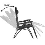 Tectake Chaise de jardin MATTEO - noir